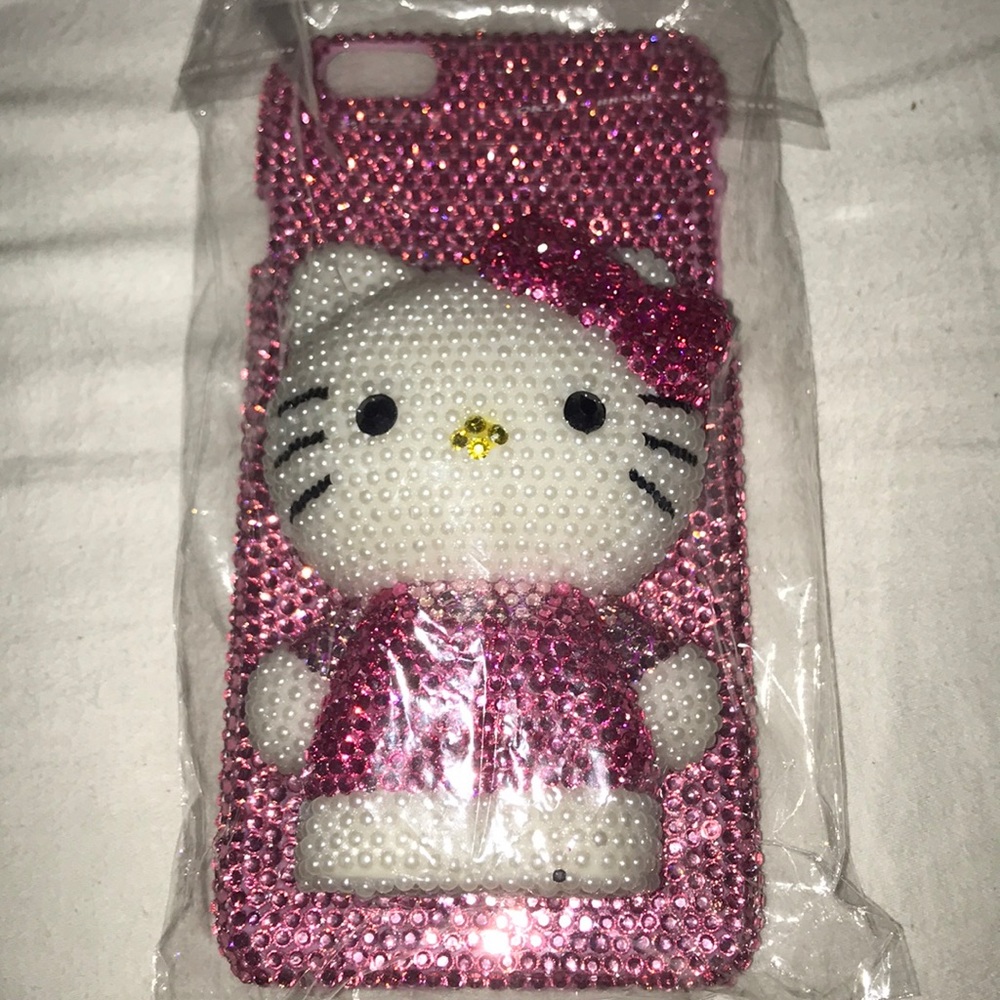 Hello Kitty bling rhinestone phone case.